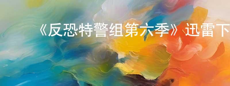 蔡海民的动漫综艺大全,《反恐特警组第六季》迅雷下载/在线观看-犯罪历史-美剧天堂